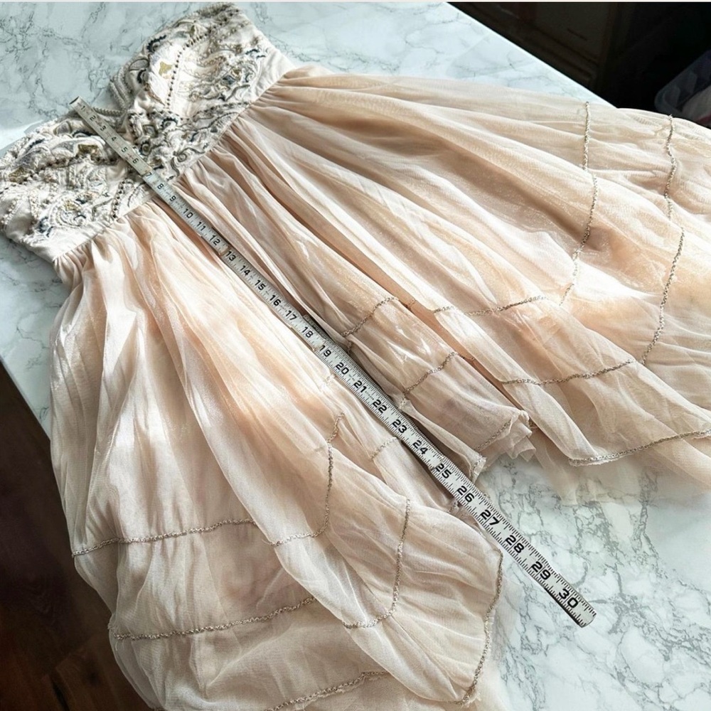 Free People Embroidered Bodice Corset Strapless Dress - Picture 6 of 7